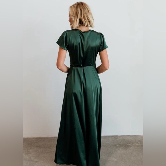 Krystal Satin Wrap Dress - Picture 3 of 4